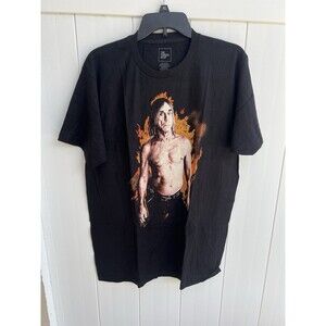 Iggy Pop Iggy Bend Mens T Shirt Rock and Roll Music Classic Band Tee New Large